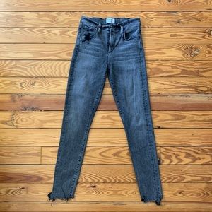 AGolde size 26 grey distressed denim
